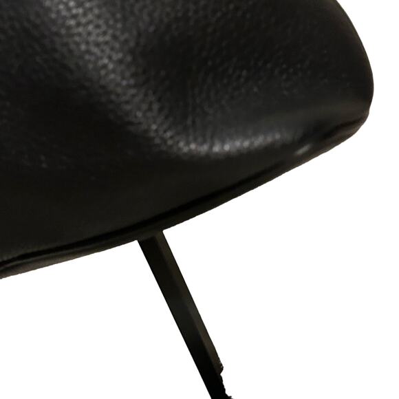 Authentic BURBERRY Vintage Leather Shoulder Hand Bag Purse Black - Picture 2 of 16